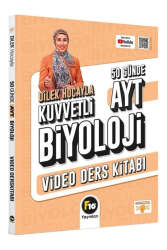F10 Yayınları AYT Biyoloji Dilek Hocayla 50 Günde Video Ders Kitabı - 