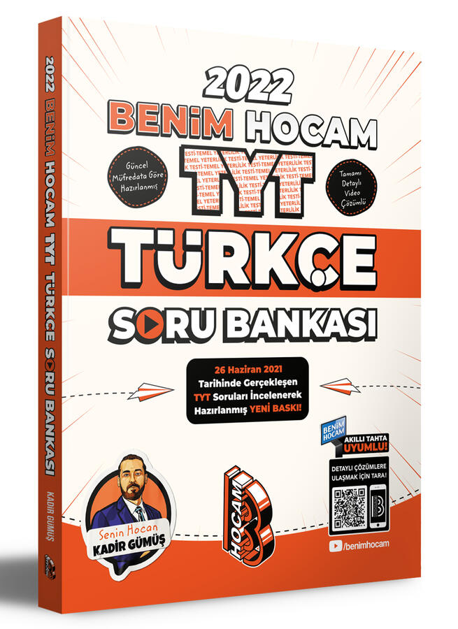 2022 TYT Türkçe Soru Bankası Benim Hocam Yayınları TYT Türkçe Soru, YKS