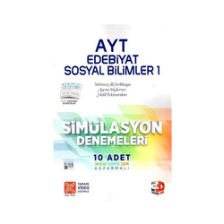 3D Yayınları AYT Edebiyat Sosyal Bilimler 1 Simülasyon Denemeleri - 3D Yayınları