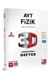 3D Yayınları AYT Fizik Video Destekli Defter - 3D Yayınları