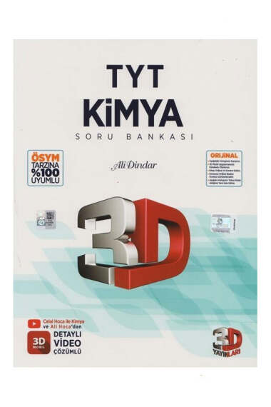 3D Yayınları 2025 TYT Kimya Soru Bankası - 1