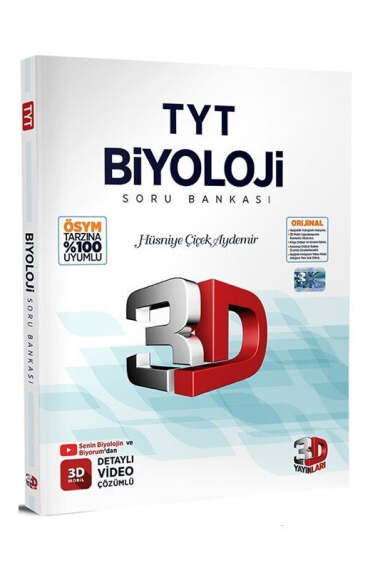 3D Yayınları 2025 TYT Biyoloji Soru Bankası - 1