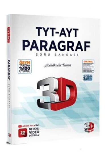 3D Yayınları TYT-AYT Paragraf Soru Bankası - 1