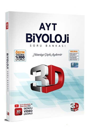 3D Yayınları AYT Biyoloji Soru Bankası - 1