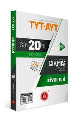 A Yayınları TYT AYT Biyoloji Son 20 Yıl Konu Konu Tamamı Çözümlü Çıkmış Sorular - A Yayınları