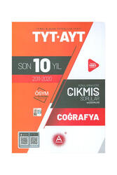 A Yayınları TYT AYT Coğrafya Son 10 Yıl Konularına Göre Tamamı Çözümlü Çıkmış Sorular - A Yayınları