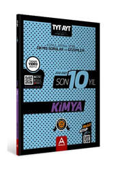 A Yayınları TYT AYT Kimya Son 10 Yıl Konularına Göre Çıkmış Sorular ve Çözümleri - A Yayınları