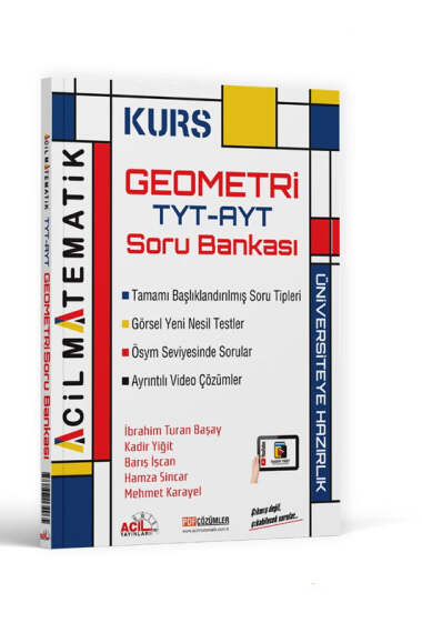 Acil Yayınları TYT AYT Geometri KURS Soru Bankası - 1