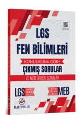 Alan Yayınları 8. Sınıf LGS Fen Bilimleri Konularına Göre Çıkmış Sorular - Alan Yayınları