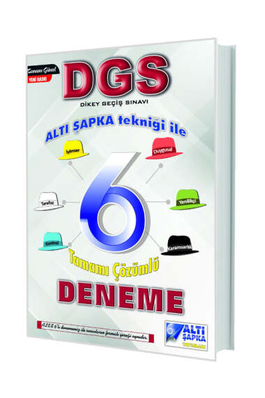 Altı Şapka Yayınları DGS 6 Deneme (Altı Şapka Tekniği İle) - 1