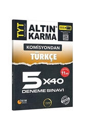 Altın Karma Yayınları TYT Türkçe 5x40 Deneme Sınavı - Altın Karma
