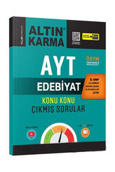 Altın Karma Yayınları AYT 12.Sınıf 1.Dönem Edebiyat Konu Konu Çıkmış Sorular - Altın Karma