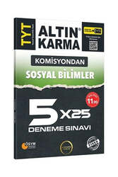 Altın Karma Komisyondan TYT Sosyal Bilimler 5x25 Deneme Sınavı - Altın Karma