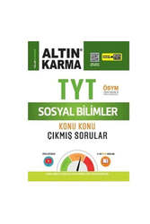 Altın Karma 2022 TYT Sosyal Bilimler Konu Konu Çıkmış Sorular (Kolay-Orta-Zor) - Altın Karma