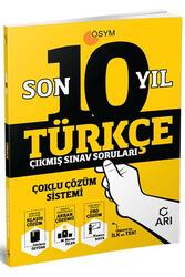 Arı Yayıncılık Türkçe Son 10 Yıl Çıkmış Sınav Soruları - Arı Yayıncılık