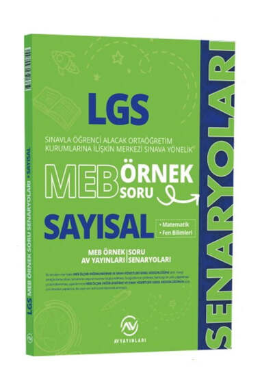 Av Yayınları 8.Sınıf LGS MEB Sayısal Örnek Soru Senaryoları - 1