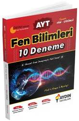 Aydın Yayınları AYT Fen Bilimleri 10 Deneme - Aydın Yayınları