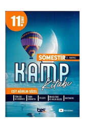 Bes Yayınları 11. Sınıf Eşit Ağırlık Sözel Sömestır 1. Dönem Kamp Kitabı - Bes Yayınları