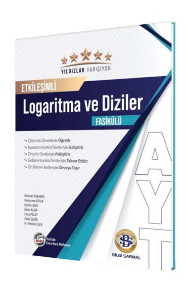 Bilgi Sarmal Yayınları AYT Logaritma ve Diziler Yıldızlar Yarışıyor Etkileşimli Fasikülü - 1