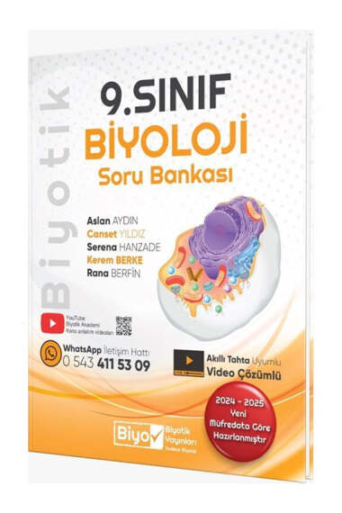 Biyotik Yayınları 2025 9.Sınıf Biyoloji Soru Bankası - 1