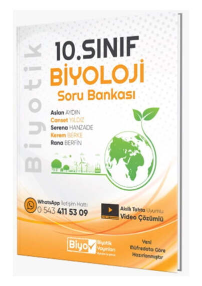 Biyotik Yayınları 10.Sınıf Biyoloji Soru Bankası - 1