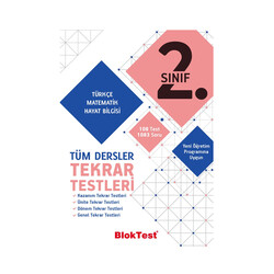 Bloktest Yayınları 2.Sınıf Tüm Dersler Tekrar Testleri - Bloktest Yayınları