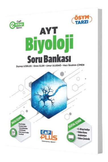 Çap Plus Yayınları 2025 AYT Biyoloji Soru Bankası - 1