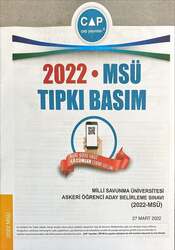 Çap Yayınları Üniversiteye Hazırlık 2022 MSÜ Tıpkı Basım - Çap Yayınları