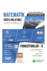 Çap Yayınları 2024 Üniversite Hazırlık Matematik Konu Anlatımlı Fonksiyonlar-II Soru Fasikülü - Çap Yayınları