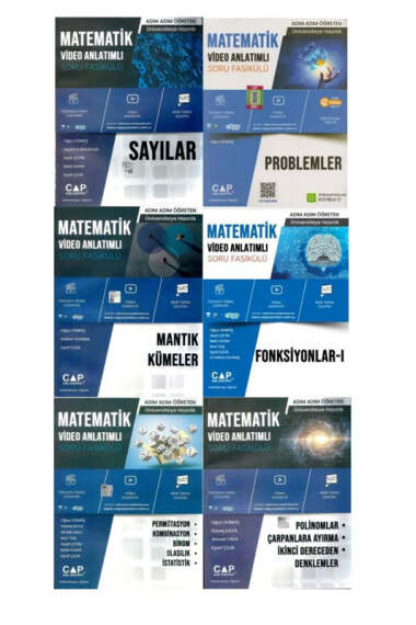 Çap Yayınları 2025 TYT Matematik Fasikülleri Seti (6 Kitap) - 1