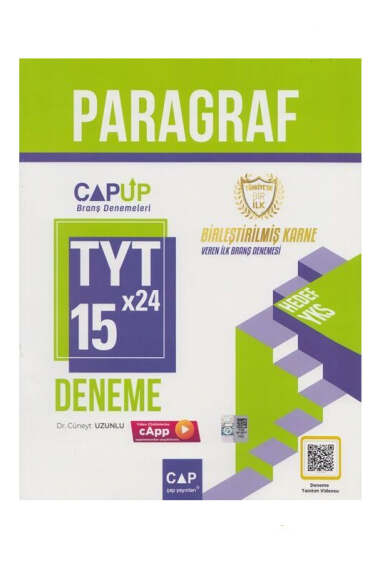 Çap Yayınları TYT Paragraf 15x24 Branş Denemesi - 1