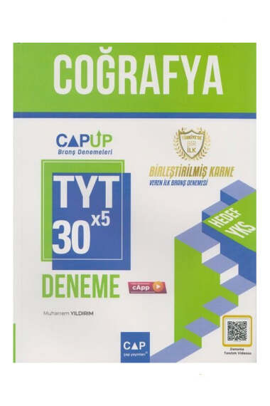 Çap Yayınları TYT Coğrafya 30 X 5 Up Deneme - 1