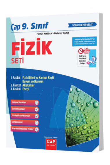 Çap Yayınları 2025 9. Sınıf Anadolu Fizik Seti - 1