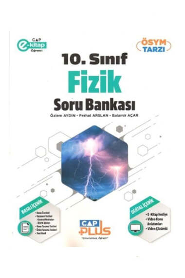 Çap Yayınları 2025 10.Sınıf Fizik Plus Soru Bankası - 1