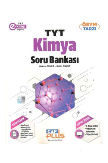 Çap Yayınları 2025 TYT Kimya Plus Soru Bankası - 1