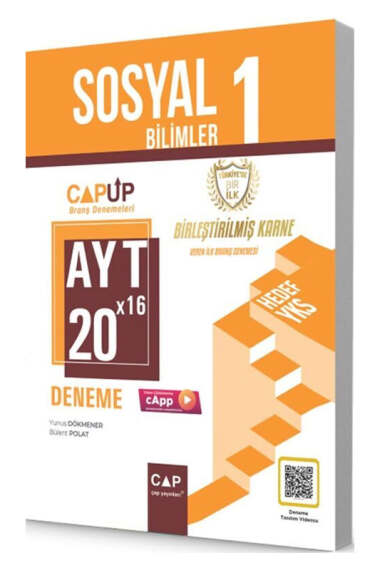 Çap Yayınları AYT Sosyal Bilimler 1 20x16 Up Deneme - 1