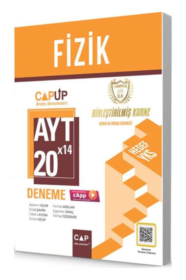 Çap Yayınları 2025 AYT Fizik 20x14 Up Deneme - 1