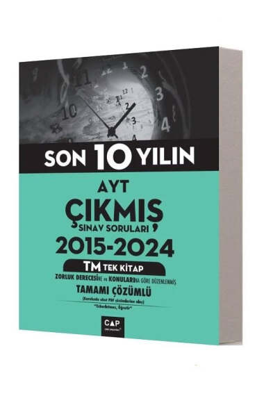 Çap Yayınları 2025 AYT Son 10 Yılın Çıkmış Sınav Soruları (T-M Tek Kitap) - 1