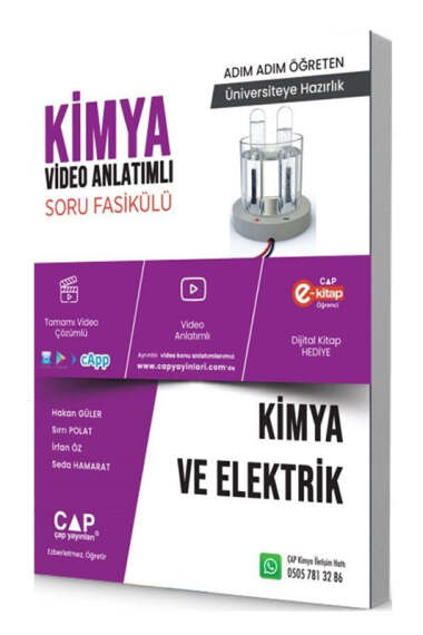 Çap Yayınları TYT-AYT Kimya ve Elektrik Konu Anlatımlı Soru Bankası - 1