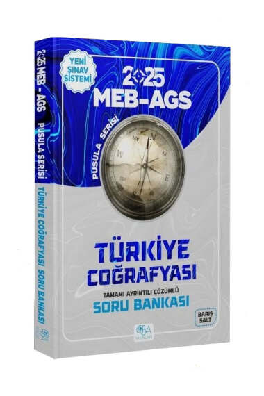 CBA Yayınları 2025 MEB-AGS Türkiye Coğrafyası Soru Bankası Pusula Serisi - 1