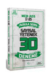CBA Yayınları 2025 MEB-AGS Sayısal Yetenek 30 Deneme - CBA Akademi