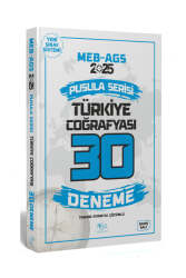 CBA Yayınları 2025 MEB-AGS Türkiye Coğrafyası 30 Deneme - CBA Akademi