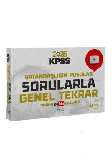 CBA Yayınları 2025 KPSS Vatandaşlık Pusulası Sorularla Genel Tekrar - 1