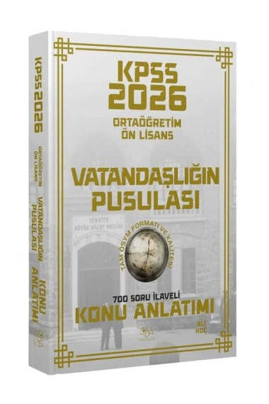 CBA Yayınları 2026 KPSS Lise Ortaöğretim Ön Lisans Vatandaşlık Pusulası Konu Anlatımı - 1