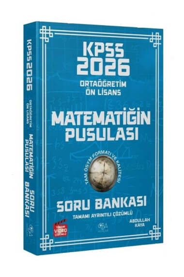 CBA Yayınları 2026 KPSS Lise Ortaöğretim Ön Lisans Matematik Pusulası Tamamı Çözümlü Soru Bankası - 1