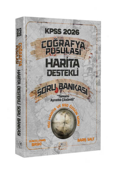 CBA Yayınları 2026 KPSS Coğrafya Pusulası Harita Destekli Soru Bankası - 1