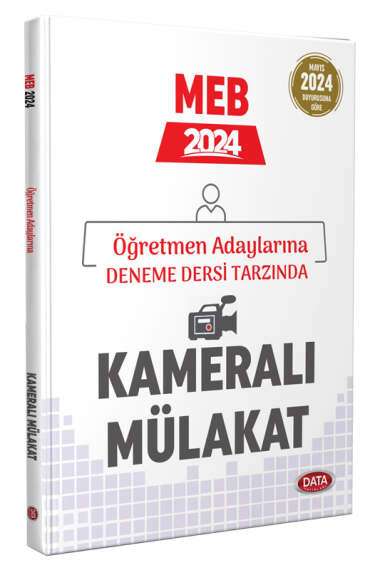 Data Yayınları 2024 MEB 2024 Öğretmen Adaylarına Kameralı Mülakat - 1