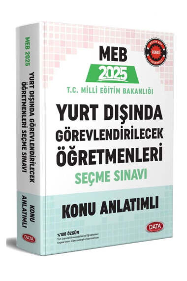 Data Yayınları 2025 MEB Yurt Dışında Görevlendirilecek Öğretmenleri Seçme Sınavı Konu Anlatımlı - 1