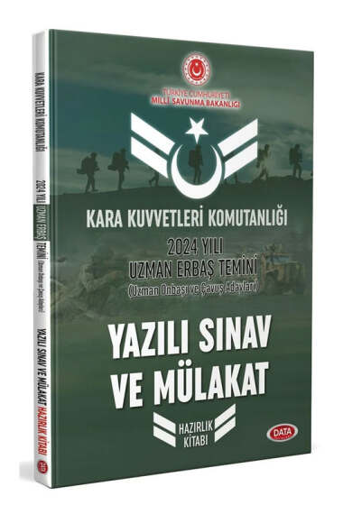 Data Yayınları Kara Kuvvetleri Komutanlığı 2024 Yılı Uzman Erbaş Temini Yazılı Sınav ve Mülakat Hazırlık Kitabı - 1