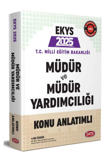 Data Yayınları 2025 MEB EKYS Müdür ve Müdür Yardımcılığı Konu Anlatımlı - 1